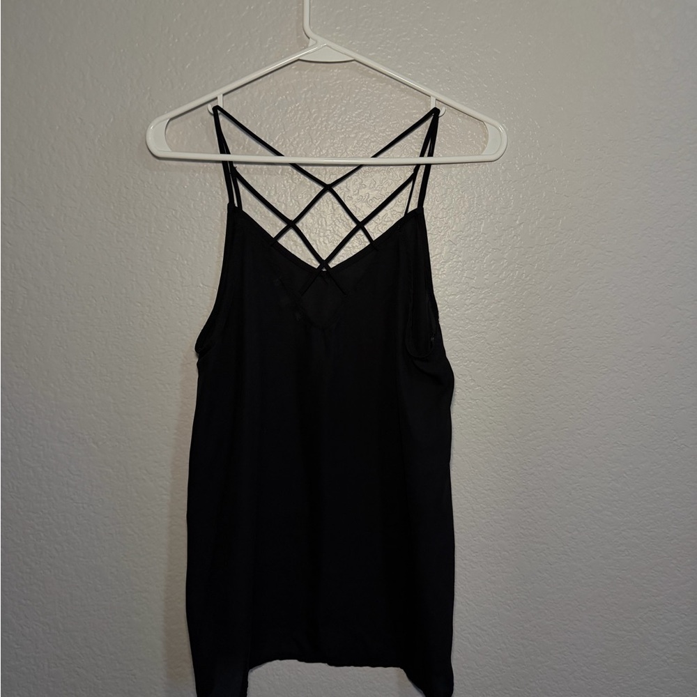 Ro & De Black Strappy Camisole